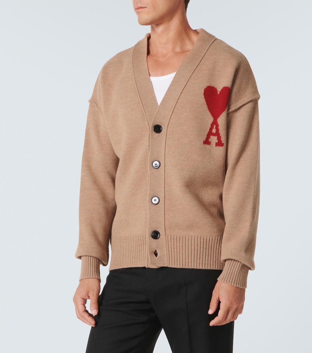 Cardigan Ami de Cœur in lana | Ami Paris