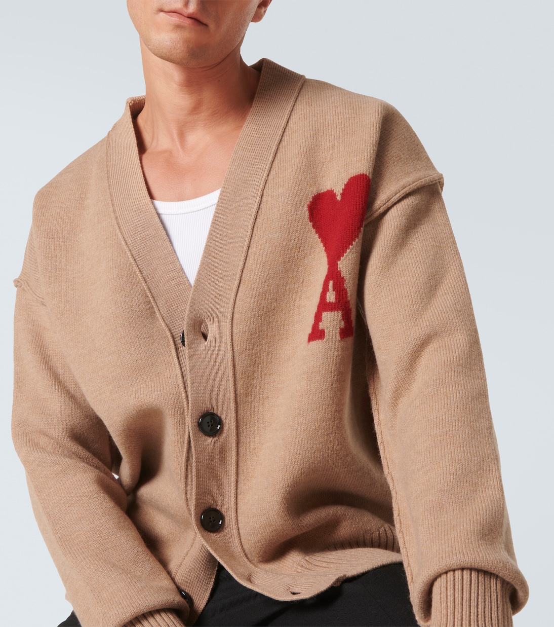 Cardigan Ami de Cœur in lana | Ami Paris