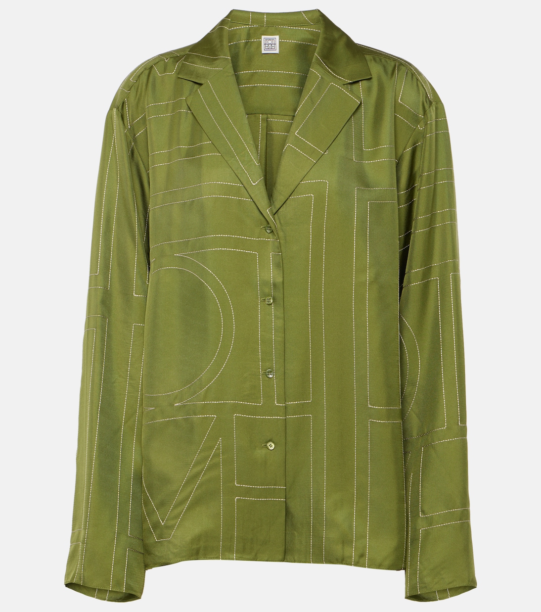 Pyjamahemd aus Seiden-Twill | Toteme