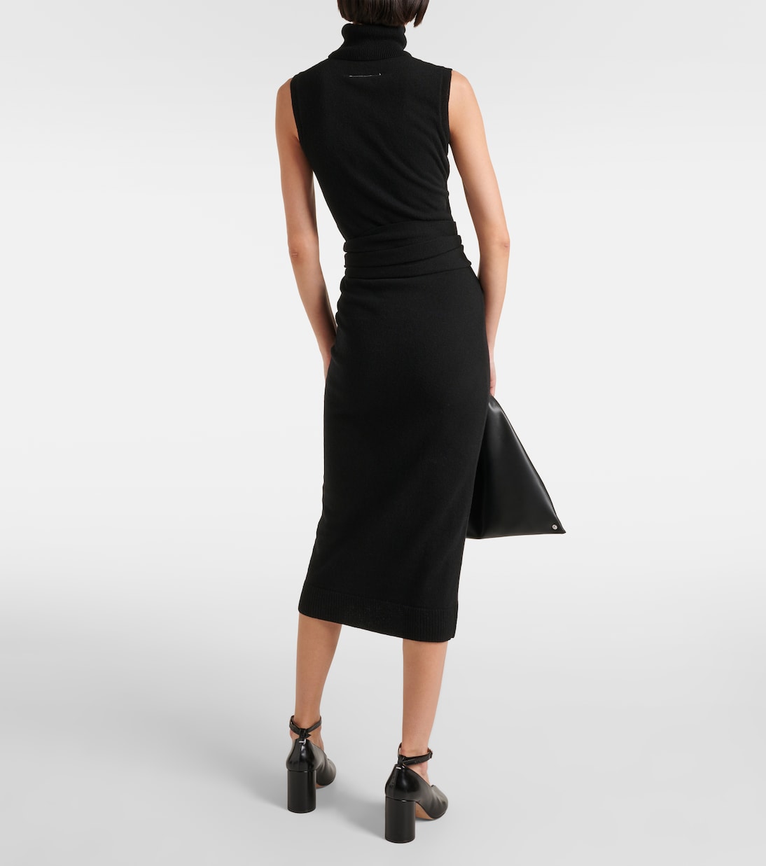 Midikleid aus einem Wollgemisch | MM6 Maison Margiela