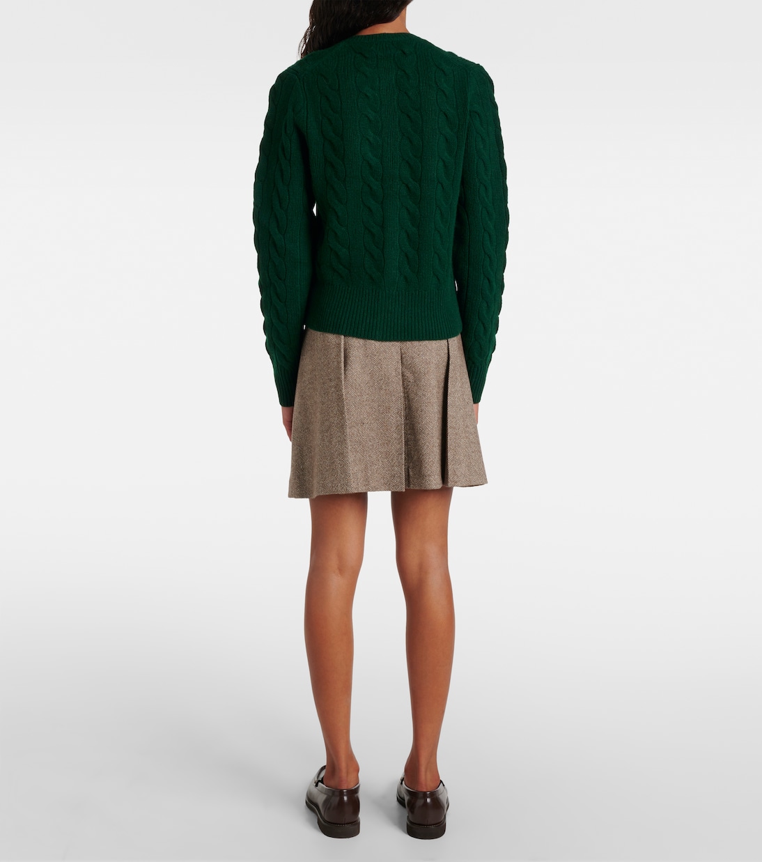 Cable-knit wool and cashmere cardigan | Polo Ralph Lauren