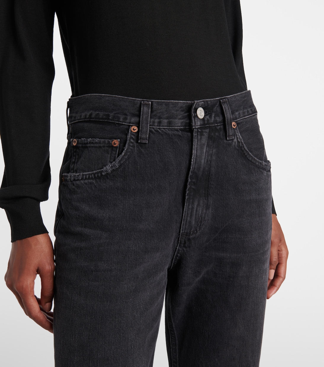 Jeans Rectos Agolde Valen de Tiro Medio para Jóvenes Modernos