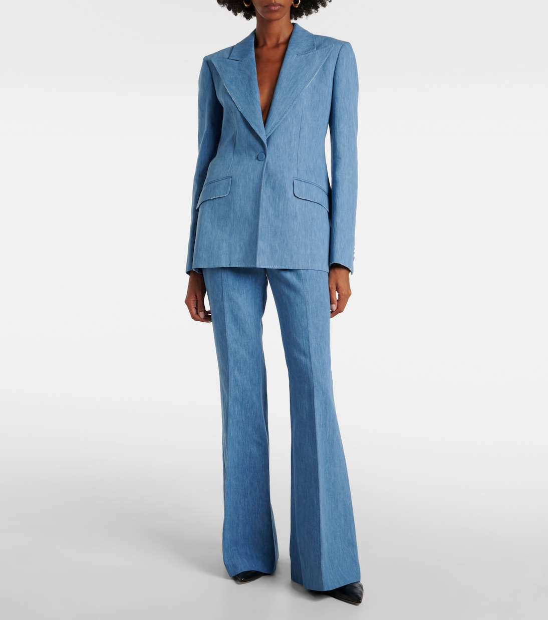 Blazer Leiva de denim | Gabriela Hearst