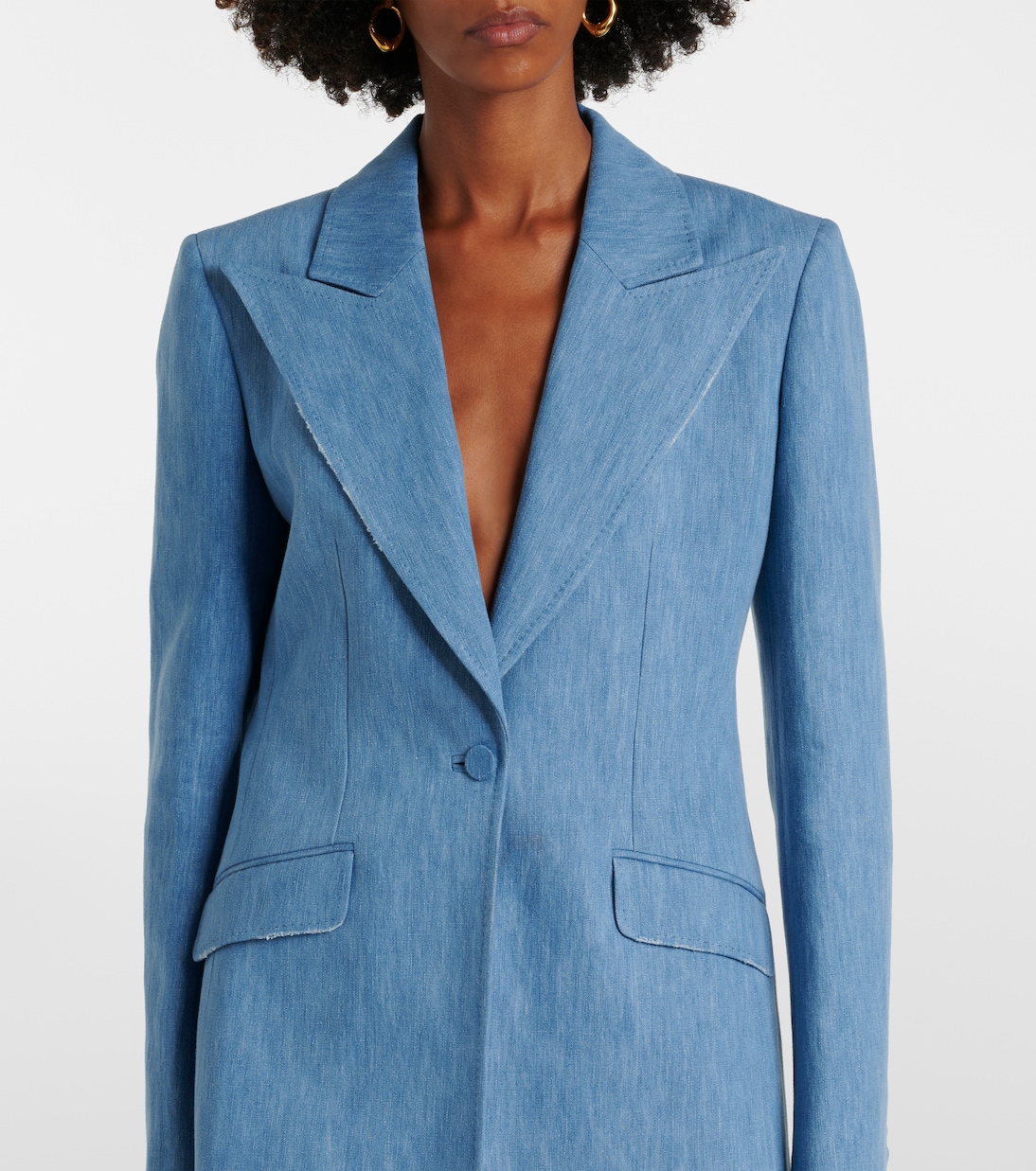 Blazer Leiva de denim | Gabriela Hearst