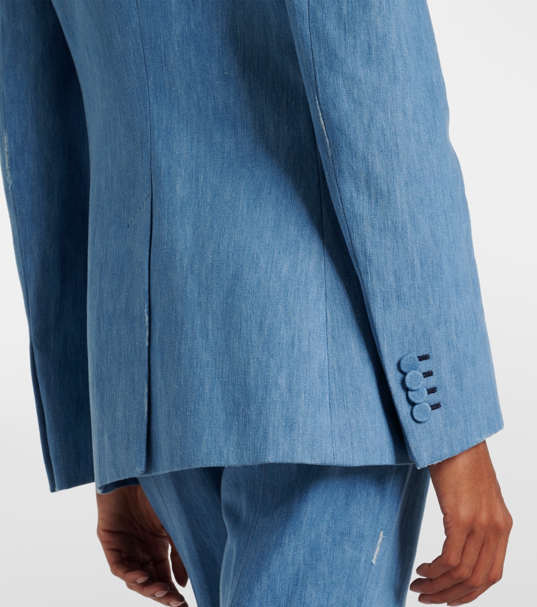 Blazer Leiva de denim | Gabriela Hearst