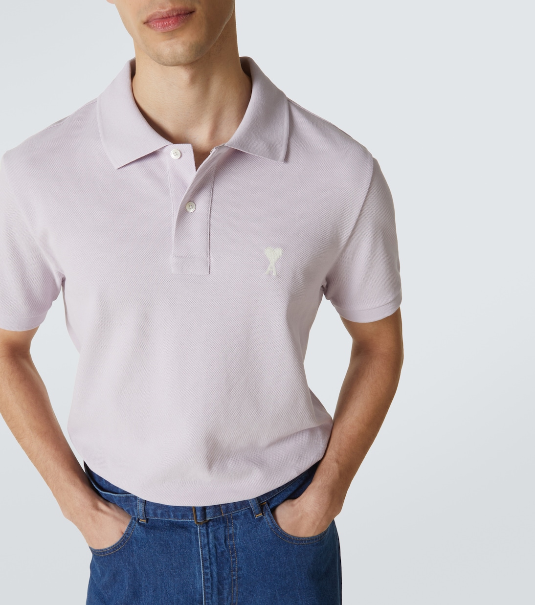 Polo Ami de Cœur in piqué di cotone | Ami Paris