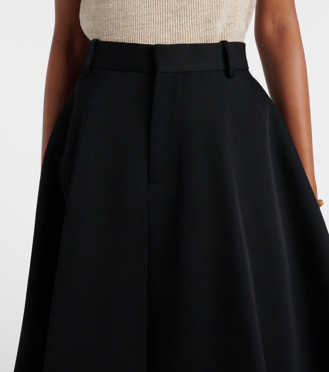 Jupe midi en laine | Bottega Veneta