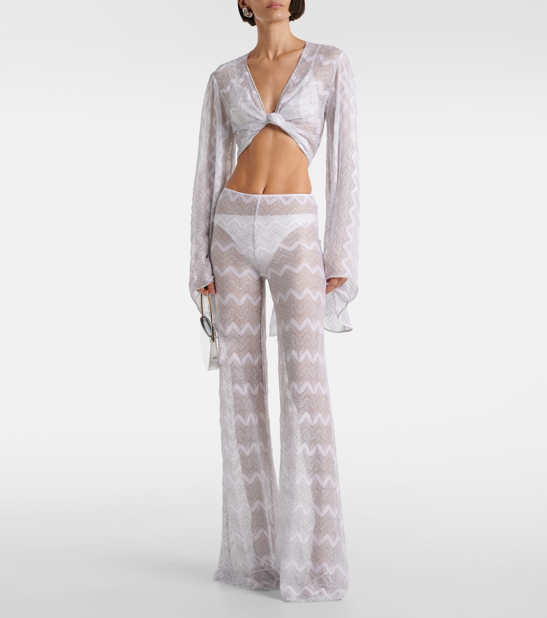 Blusa cropped en zigzag | Missoni