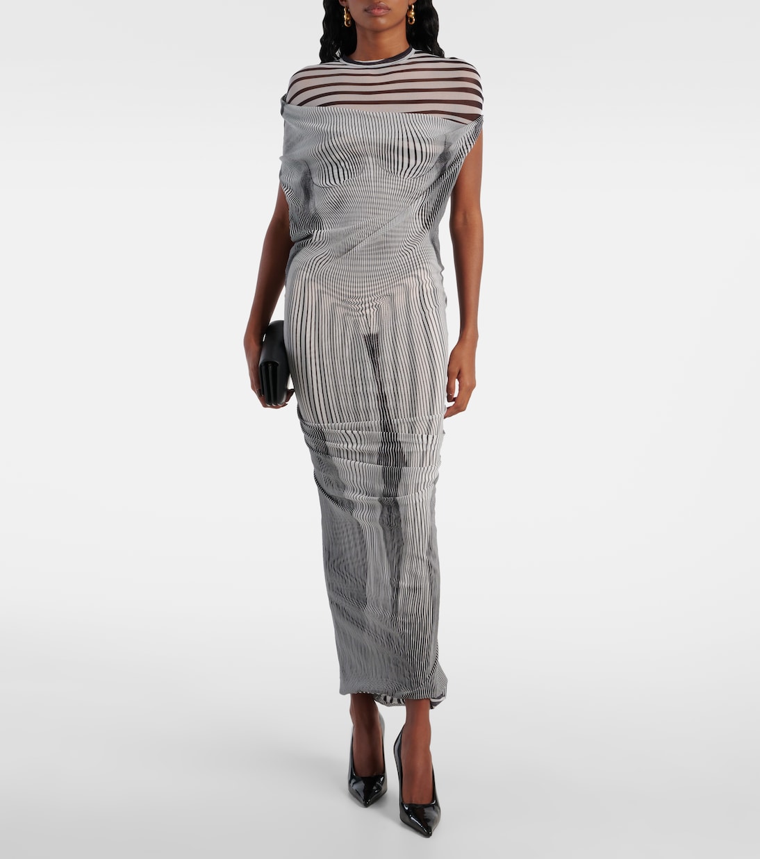 Abito lungo The Body Morphing in tulle | Jean Paul Gaultier