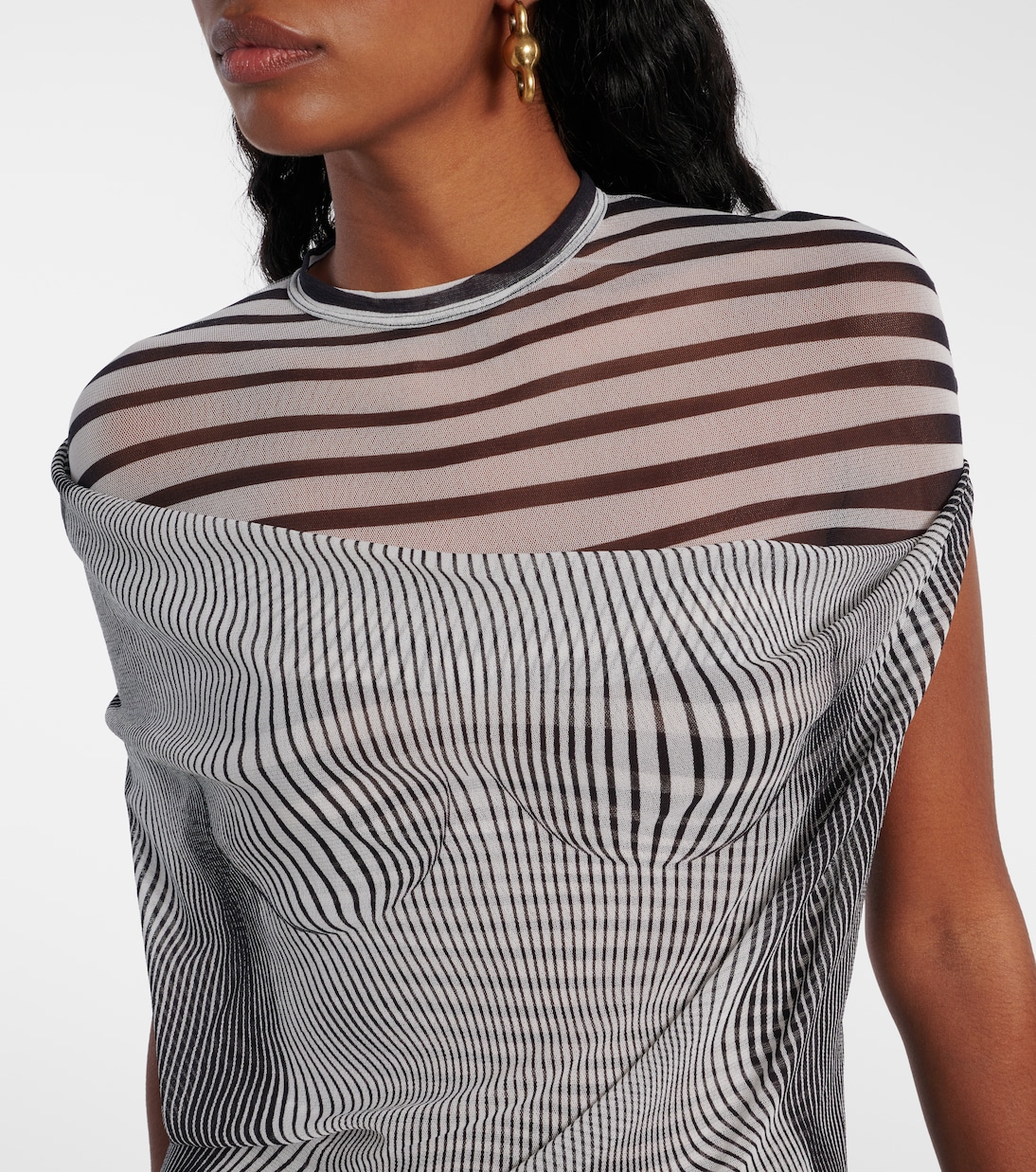 Abito lungo The Body Morphing in tulle | Jean Paul Gaultier