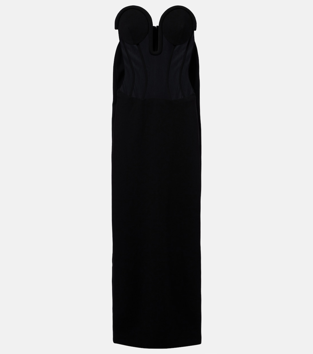 Abito lungo  in crêpe e tulle | Jean Paul Gaultier
