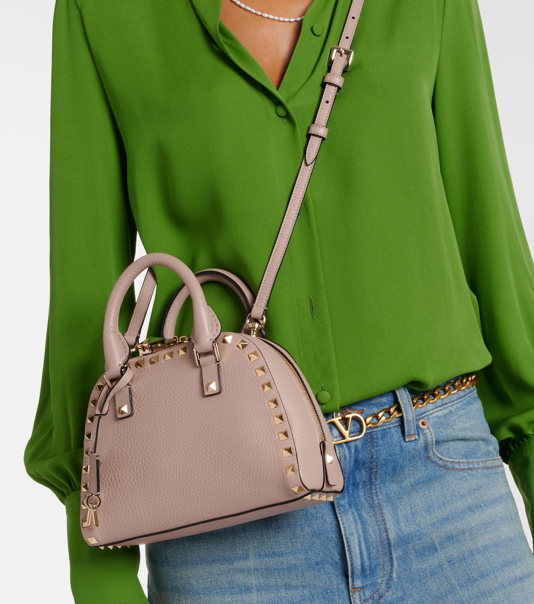 Bolso Rockstud Small de piel | Valentino Garavani