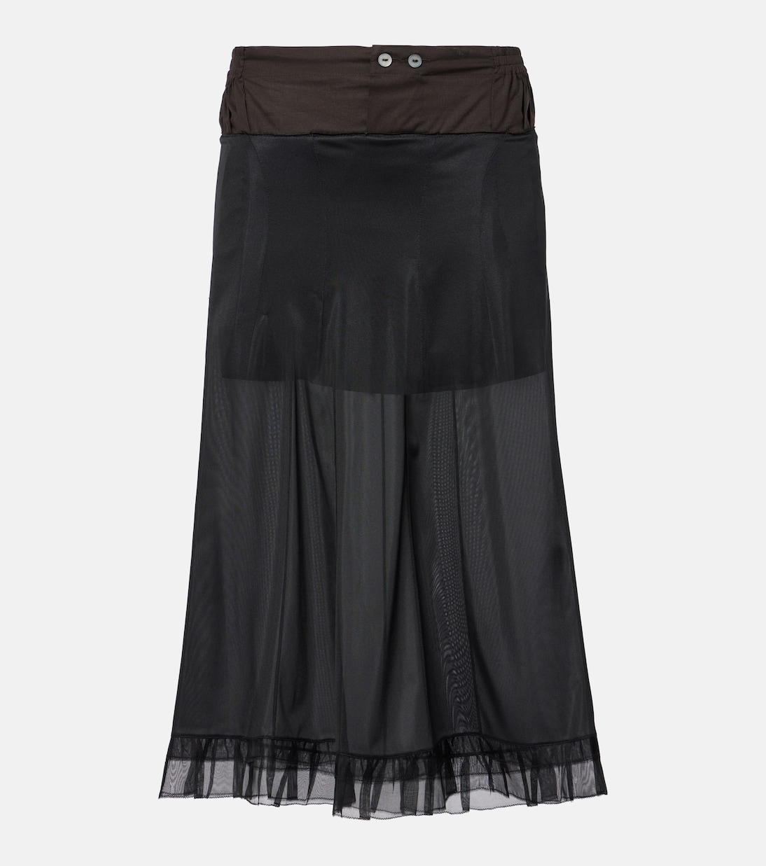 Gonna midi semitrasparente | Maison Margiela