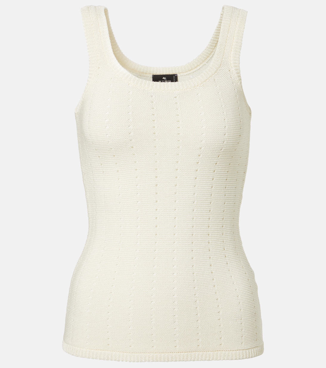 Tank top de pointelle de mezcla de seda | Etro