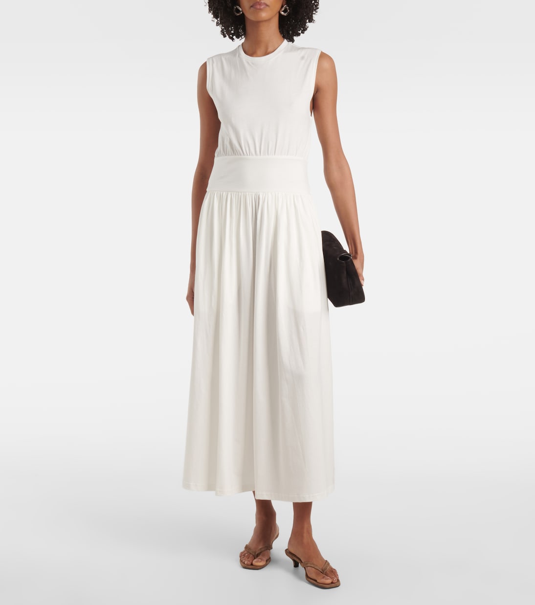 Abito midi in jersey di cotone | Toteme