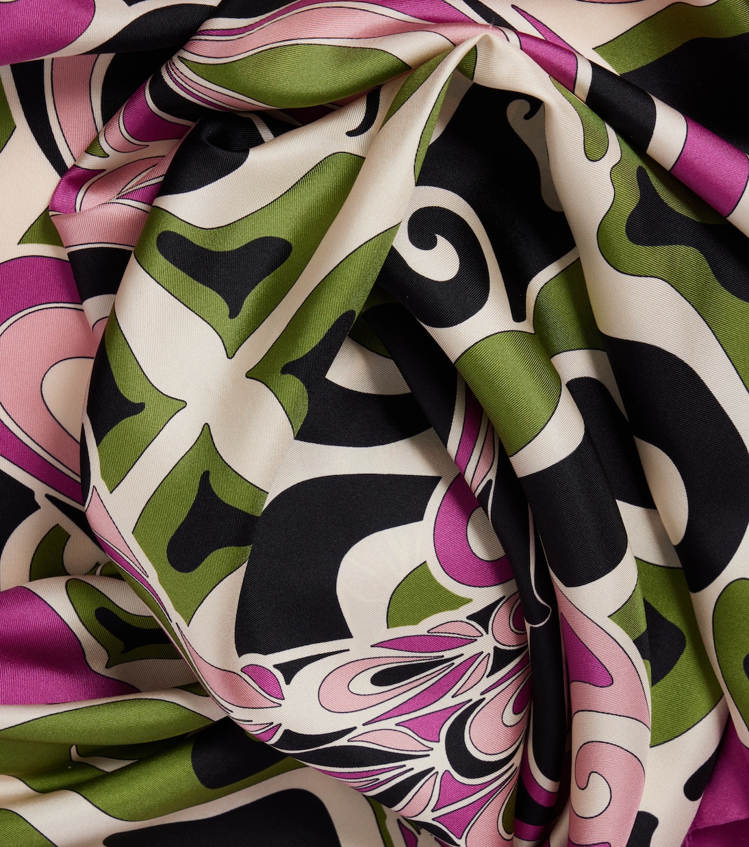 Printed silk twill scarf  | La DoubleJ