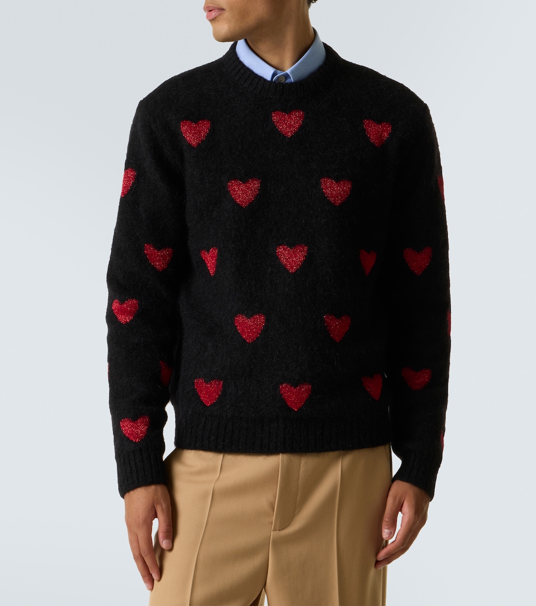 Pull en jacquard de laine mélangée | Valentino