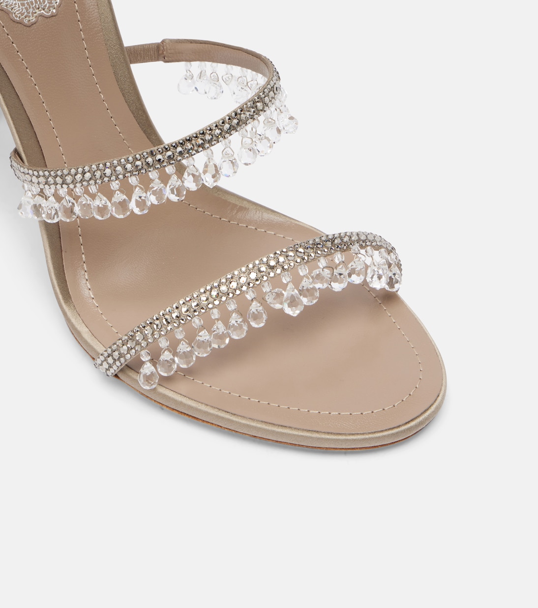 Chandelier 105 embellished satin sandals | Rene Caovilla