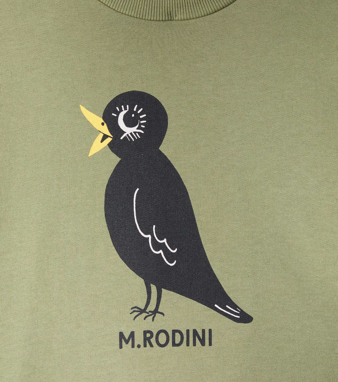 Sweatshirt Blackbird aus Baumwoll-Jersey | Mini Rodini