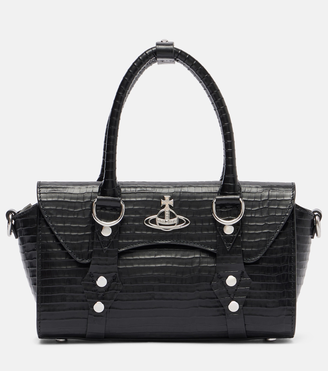 Bettina Mini croc-effect leather tote bag | Vivienne Westwood
