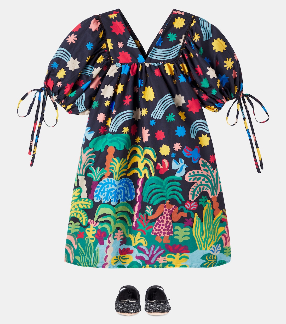 Printed cotton dress | Fábula