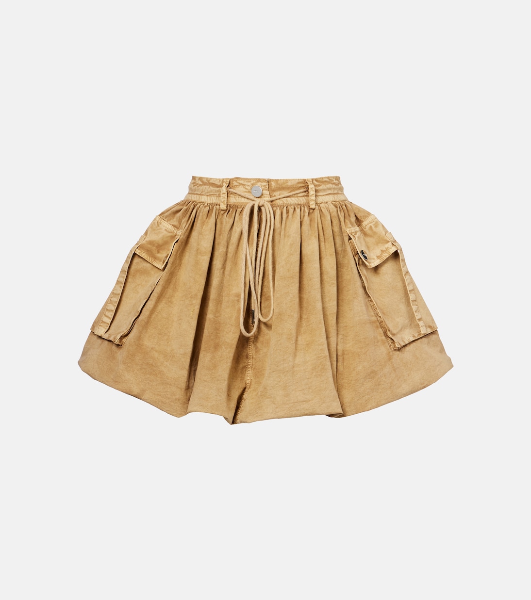 Mini-jupe en coton-mélangé | Ganni