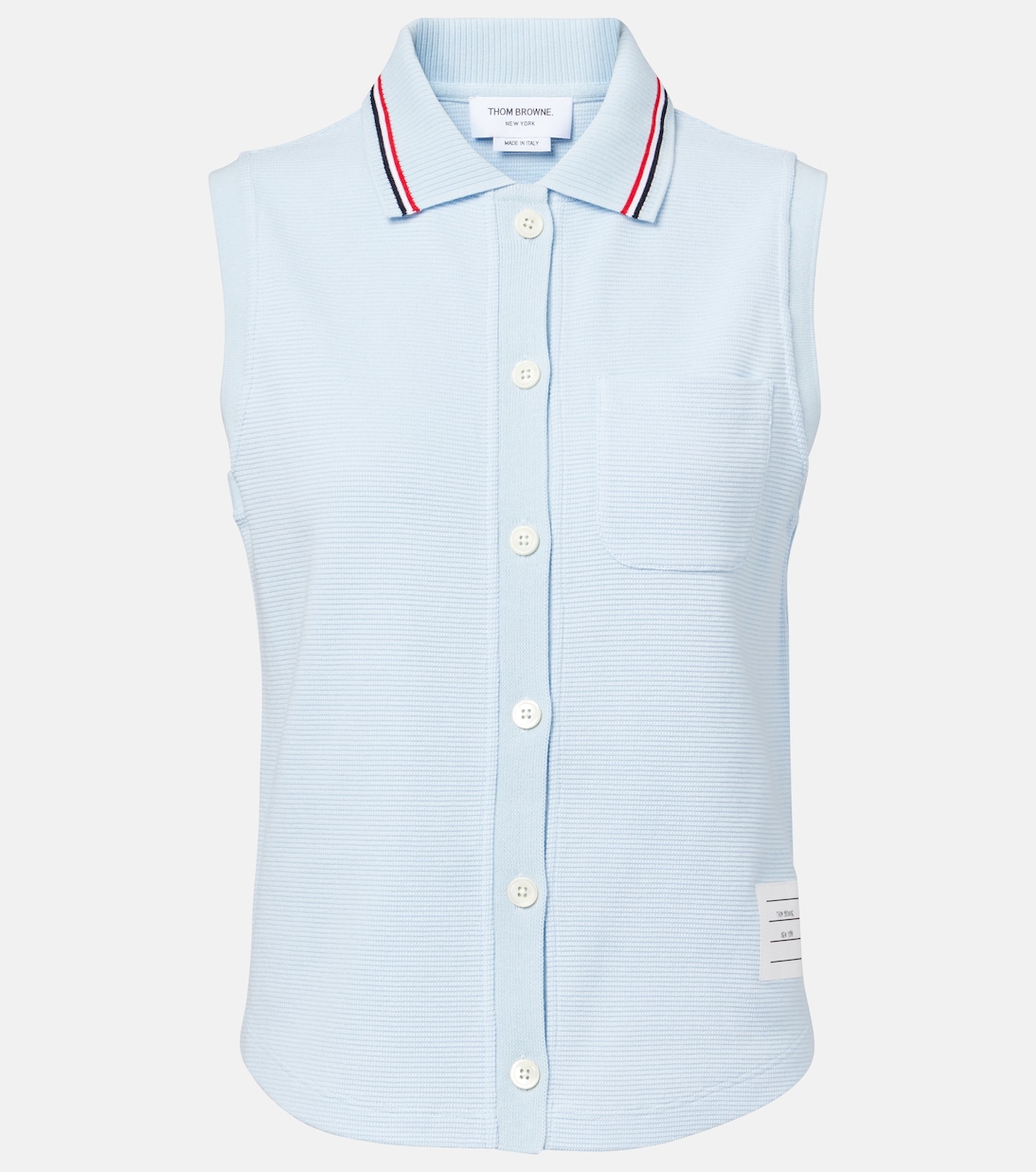 Polo de algodón sin mangas | Thom Browne
