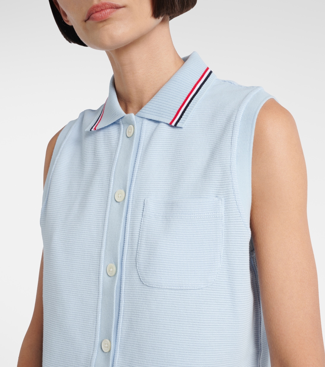 Polo de algodón sin mangas | Thom Browne