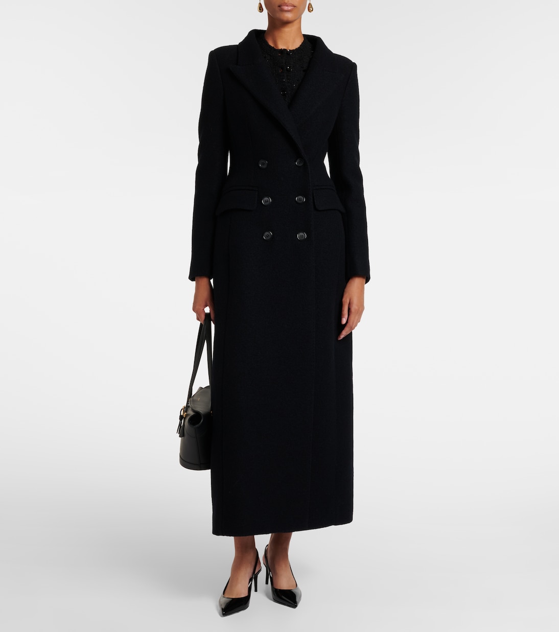 Double-breasted virgin wool coat | Dolce&Gabbana