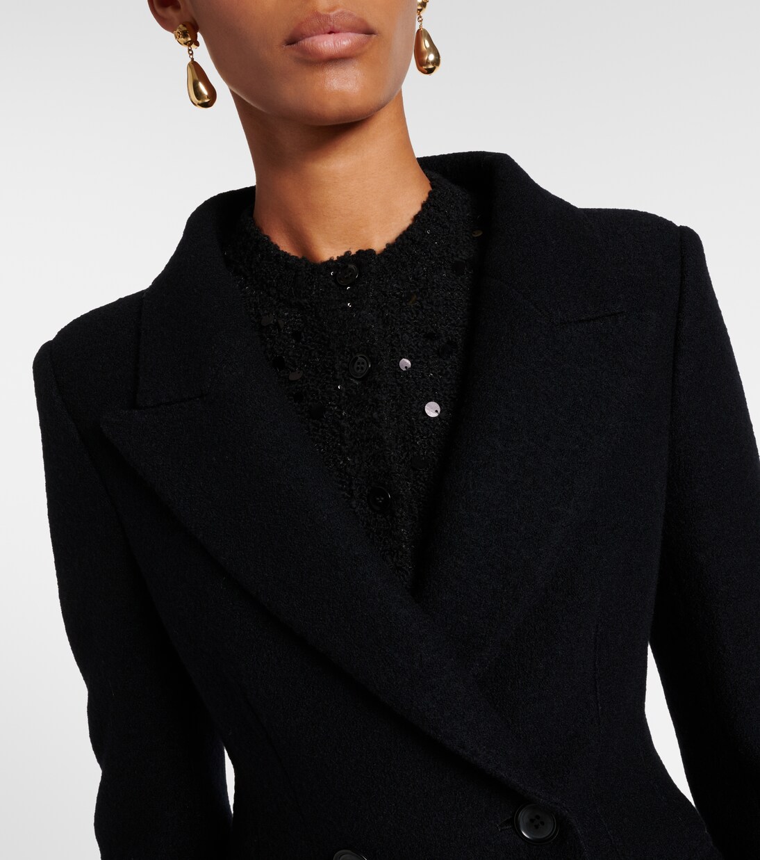 Double-breasted virgin wool coat | Dolce&Gabbana