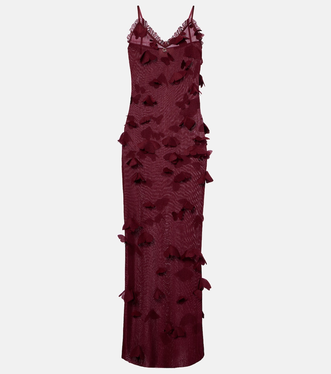 Butterflies Techno embroidered midi dress | Coperni