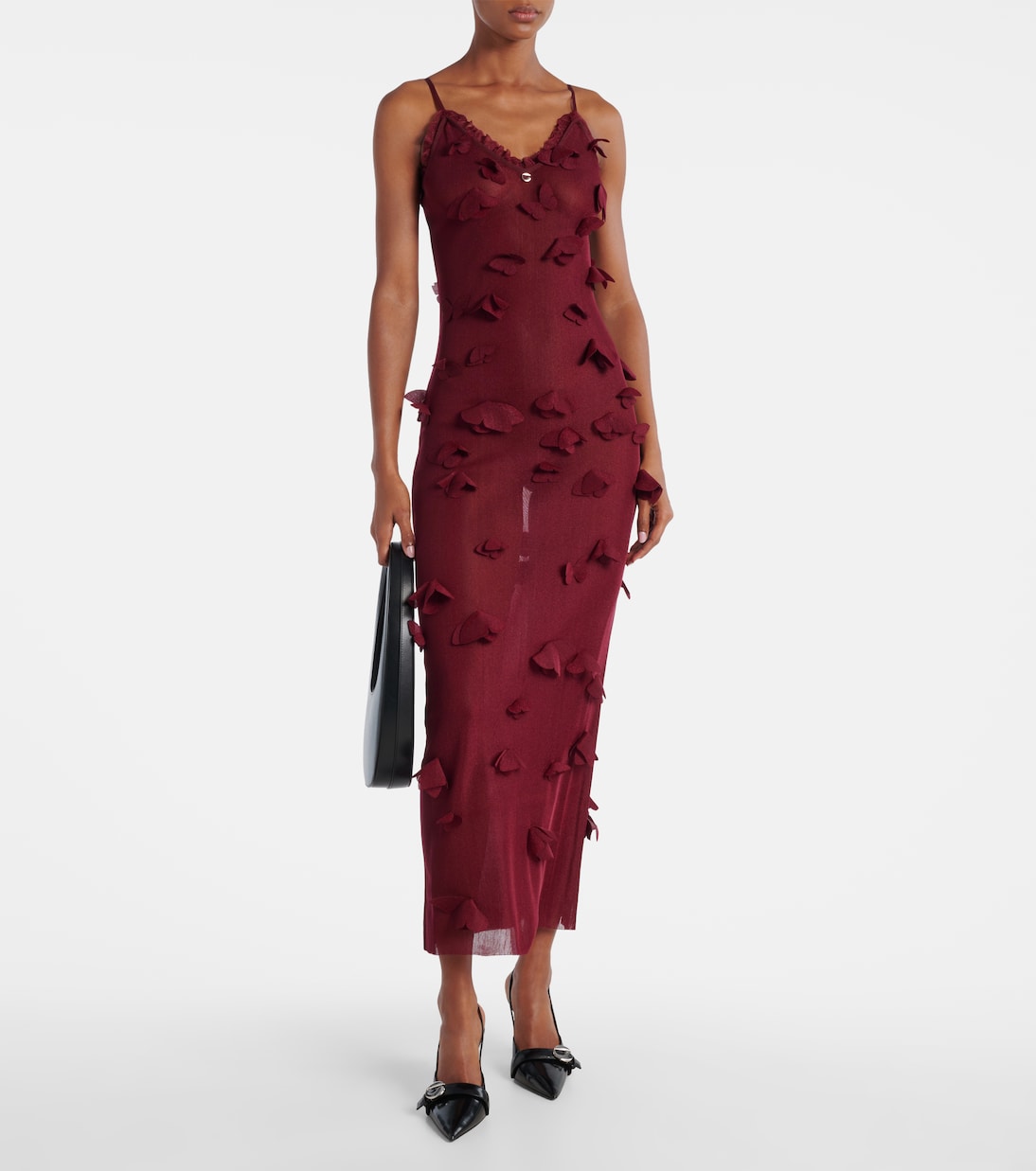 Butterflies Techno embroidered midi dress | Coperni