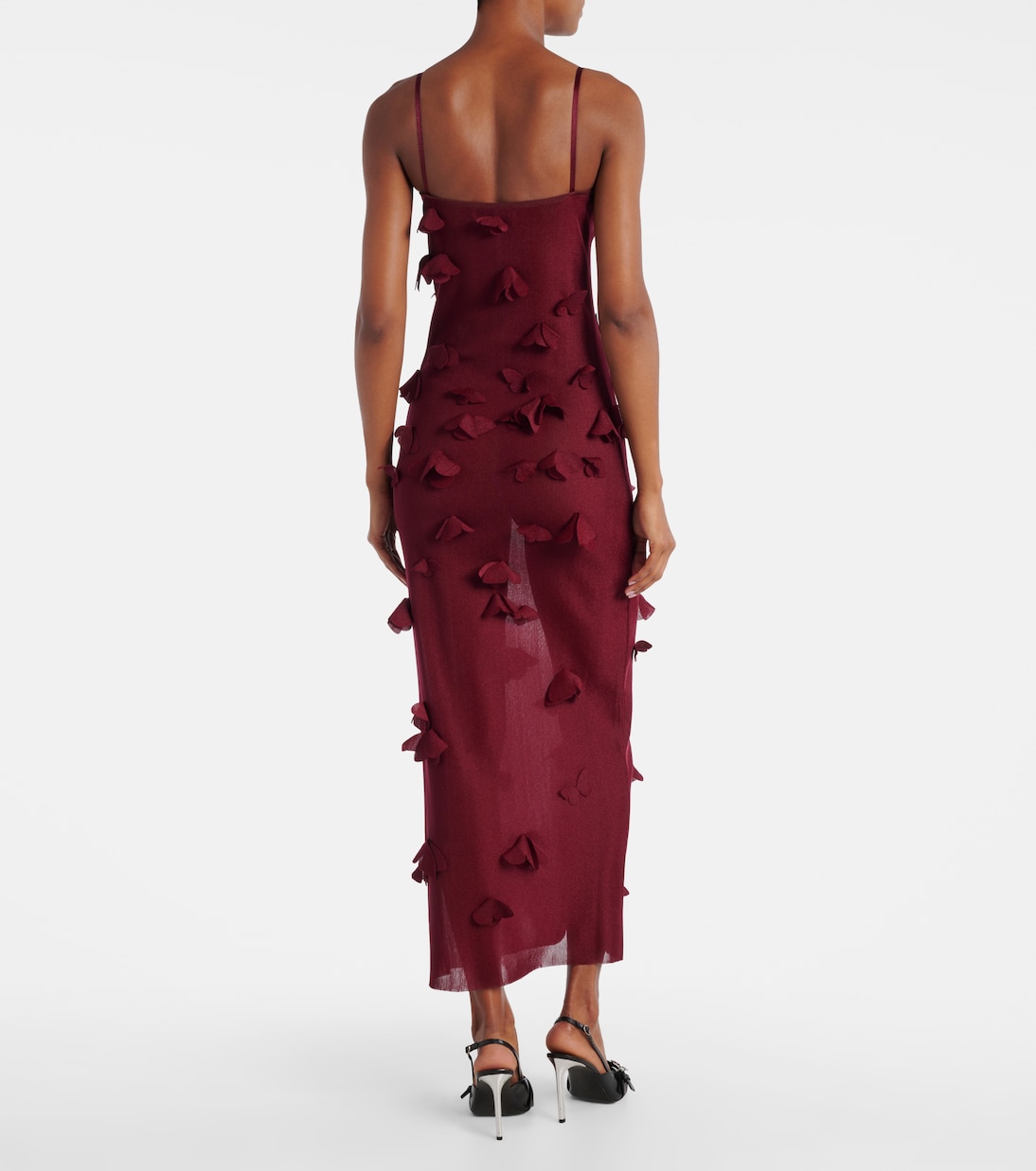 Butterflies Techno embroidered midi dress | Coperni