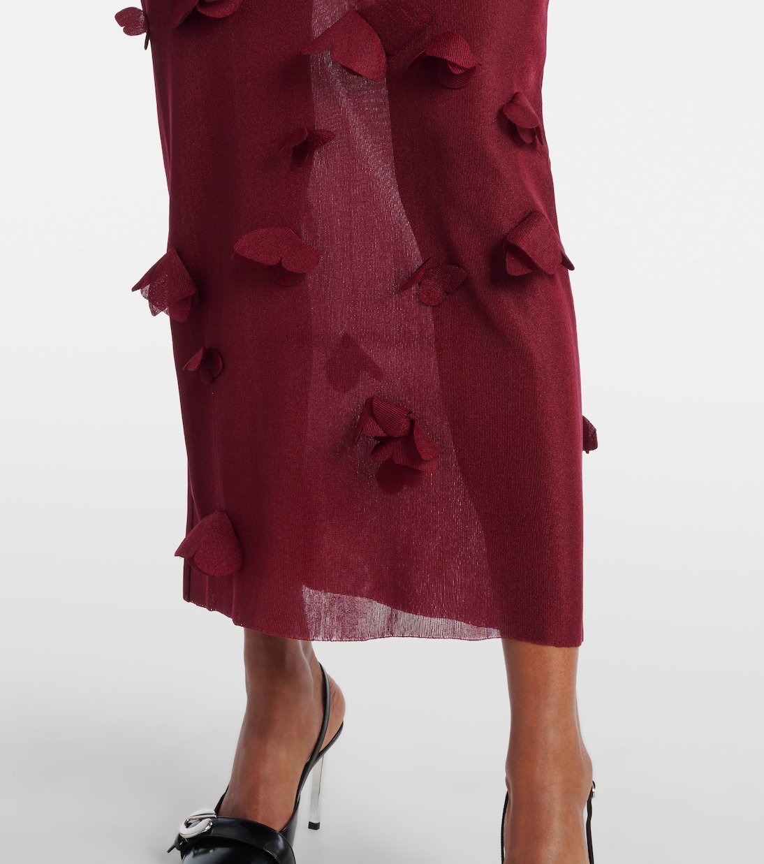 Butterflies Techno embroidered midi dress | Coperni