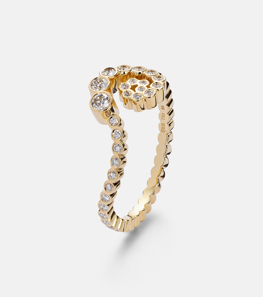 Rêve Escargot 18kt gold ring with diamonds  | Sophie Bille Brahe