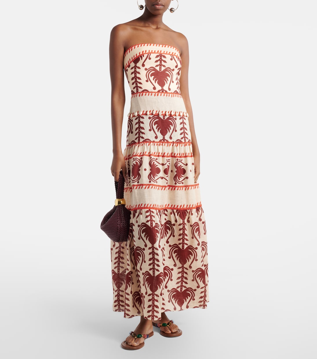 Bedrucktes Maxikleid Another Chance aus Leinen | Johanna Ortiz