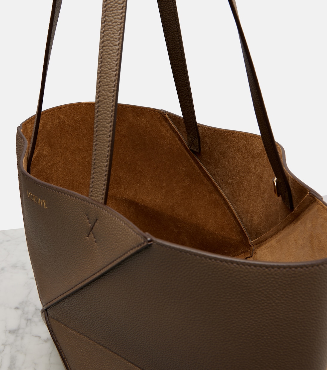 Puzzle Fold Medium leather tote bag | Loewe