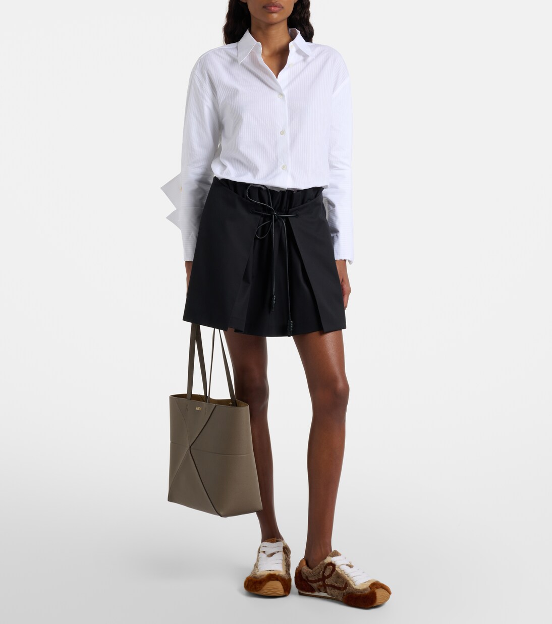 Puzzle Fold Medium leather tote bag | Loewe