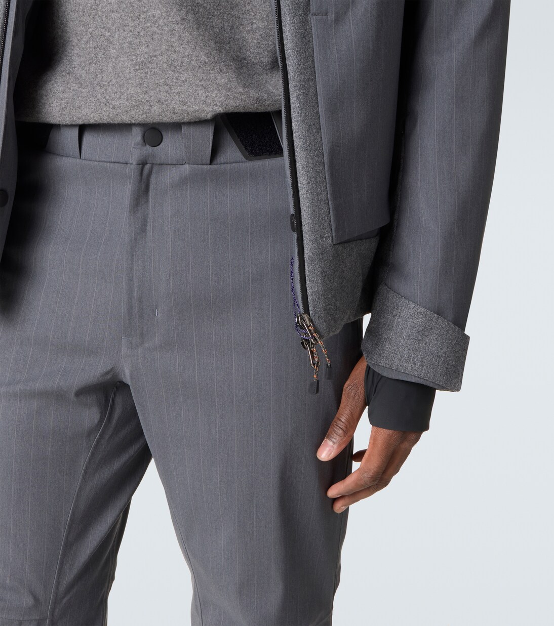 Indren pinstripe wool-blend ski pants | Sease