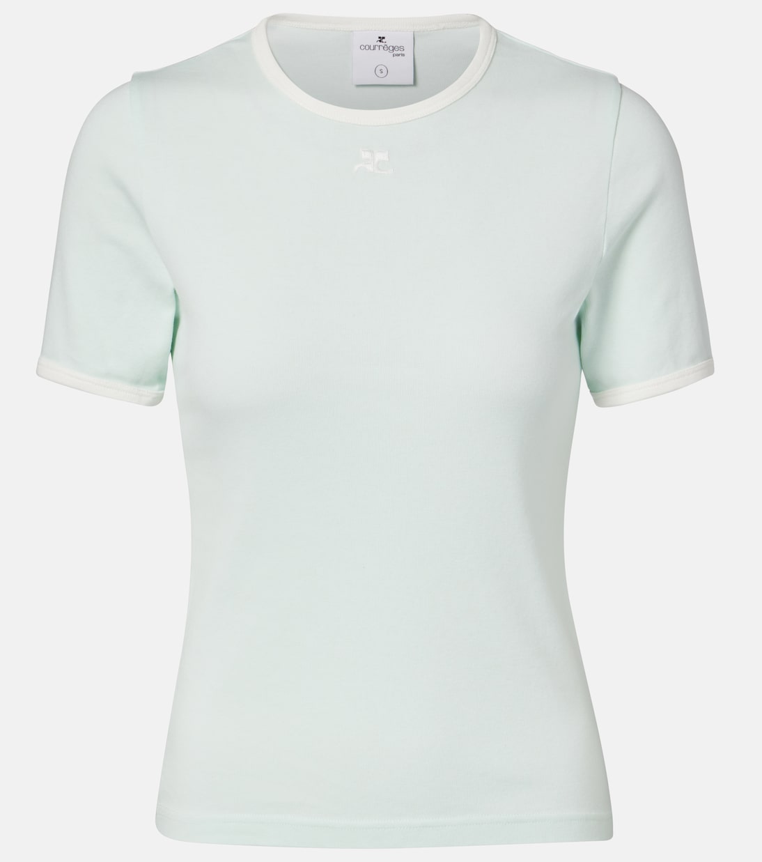 Signature logo cotton T-shirt | Courrèges