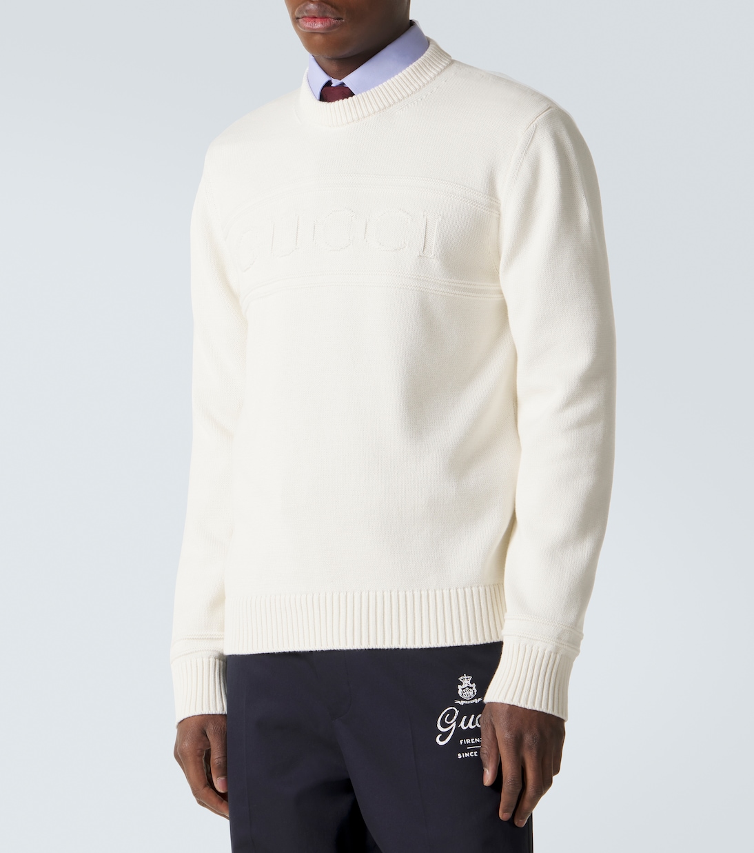 Logo cotton and wool sweater | Gucci