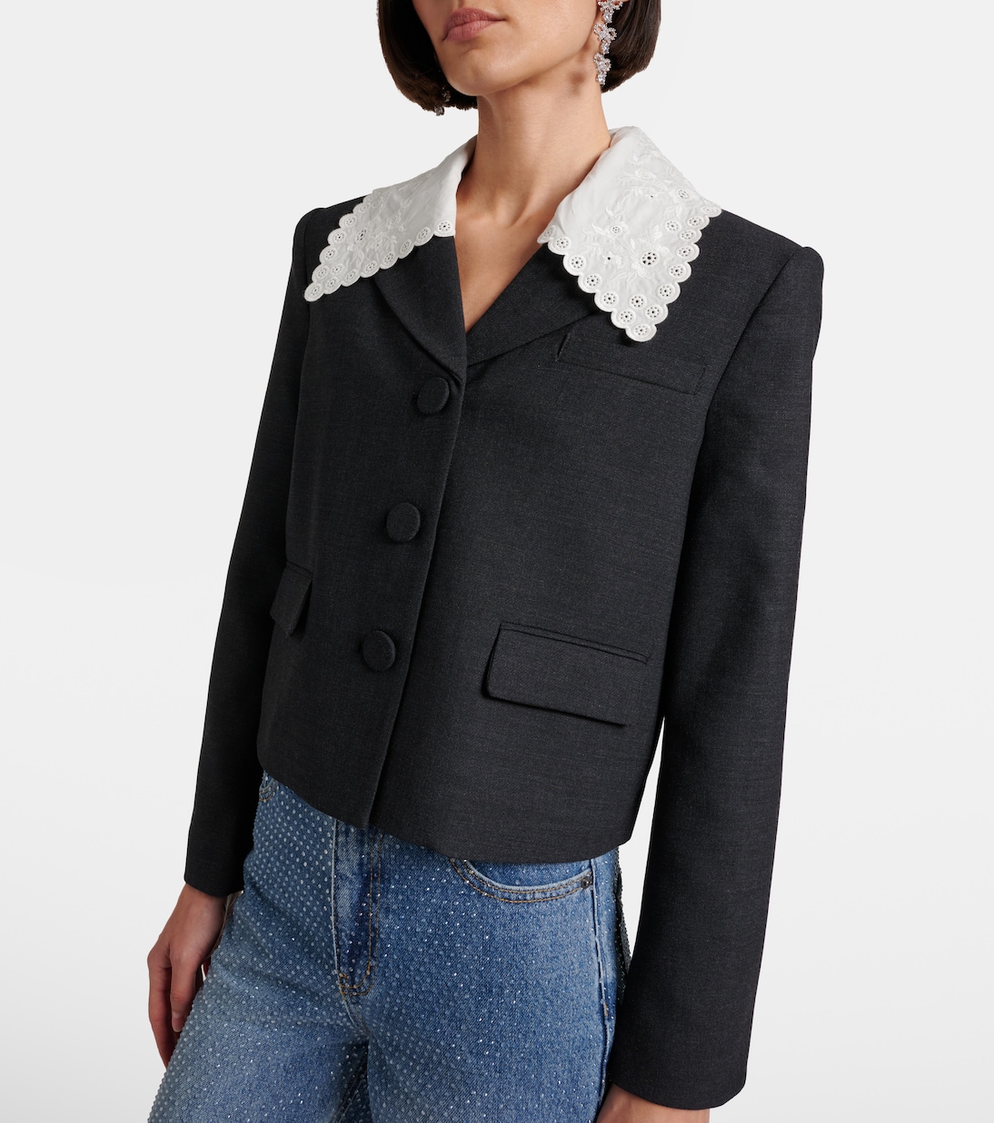 Cropped-Blazer | Self-Portrait