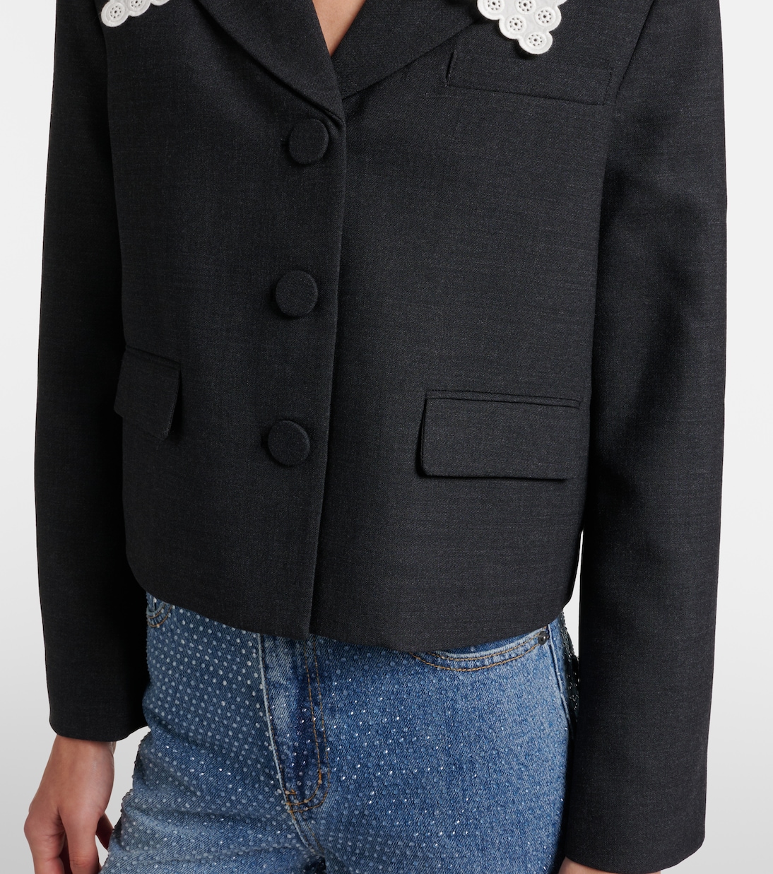 Cropped-Blazer | Self-Portrait