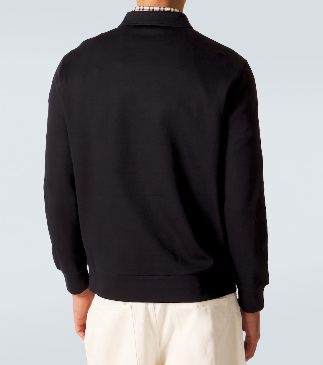 Cotton-blend half-zip sweater | Moncler