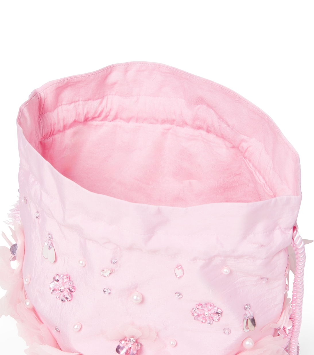 Floral-appliqué embellished shoulder bag | Tutu Du Monde