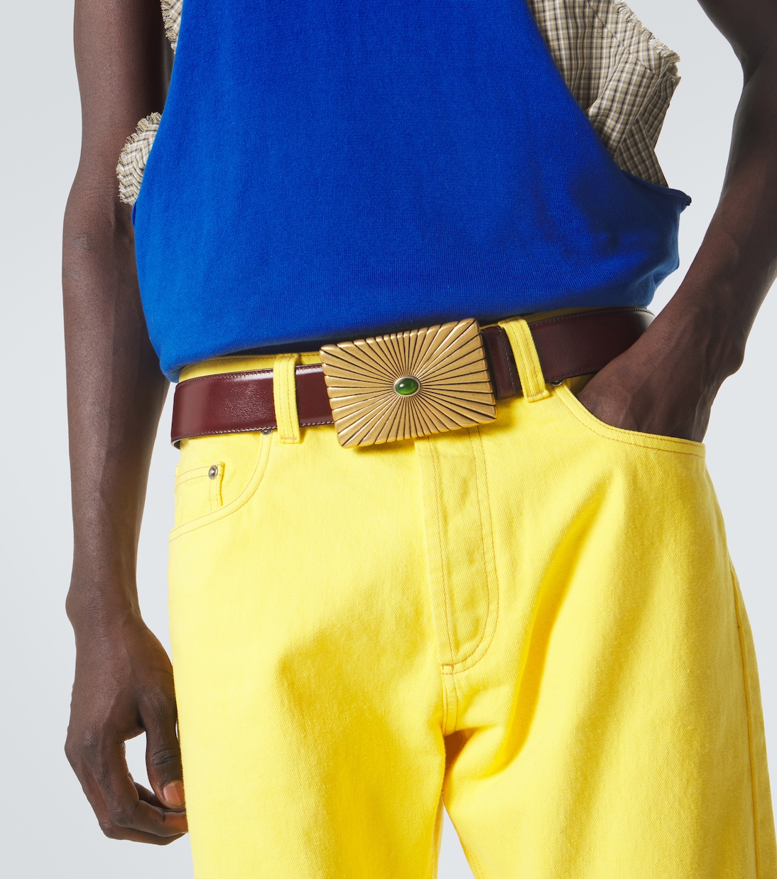 Verzierter Gürtel aus Leder | Versace