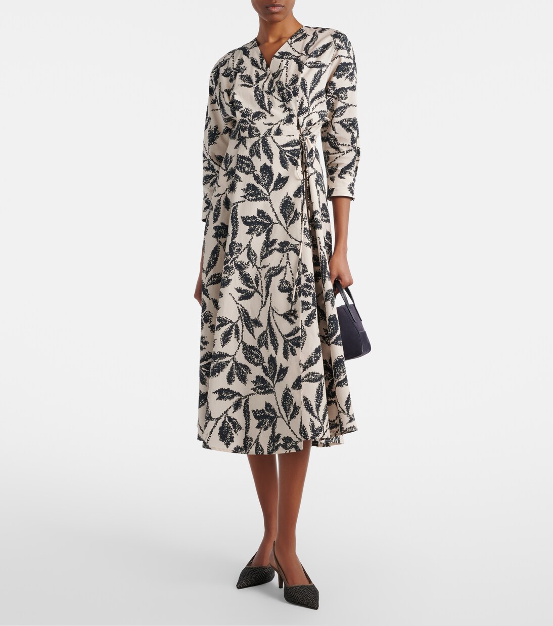 Camino printed cotton wrap dress | Max Mara