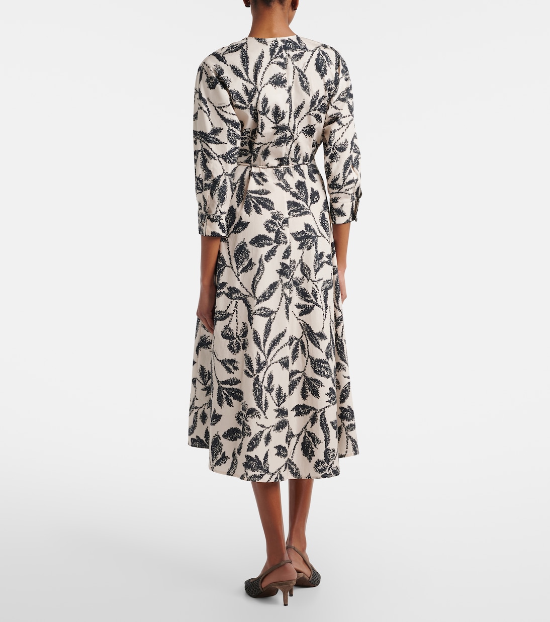 Camino printed cotton wrap dress | Max Mara
