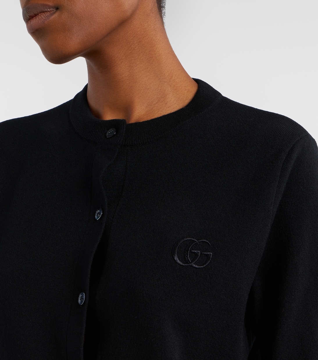 Double G wool cardigan | Gucci
