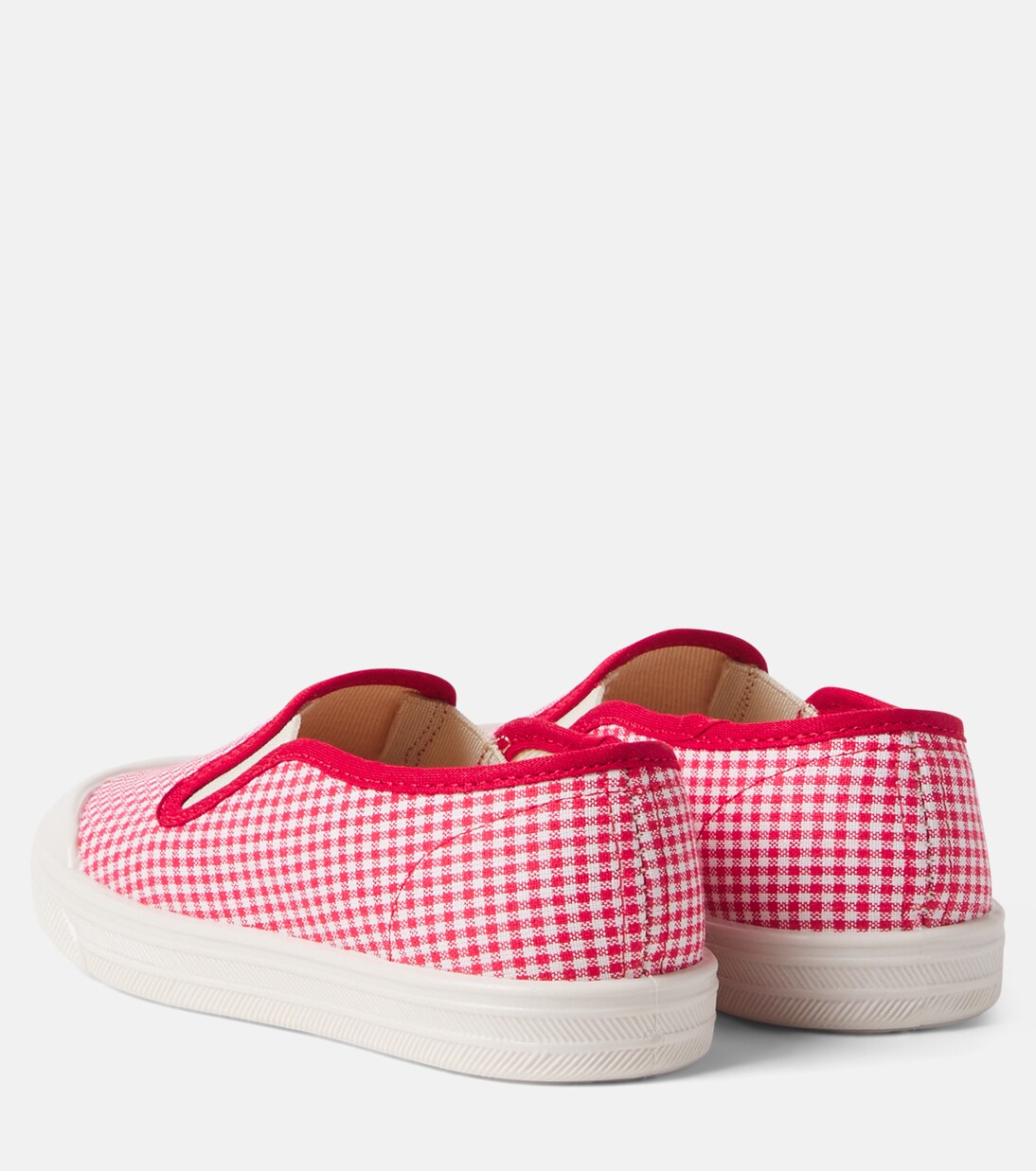 Checked embroidered slip-on sneakers | PèPè